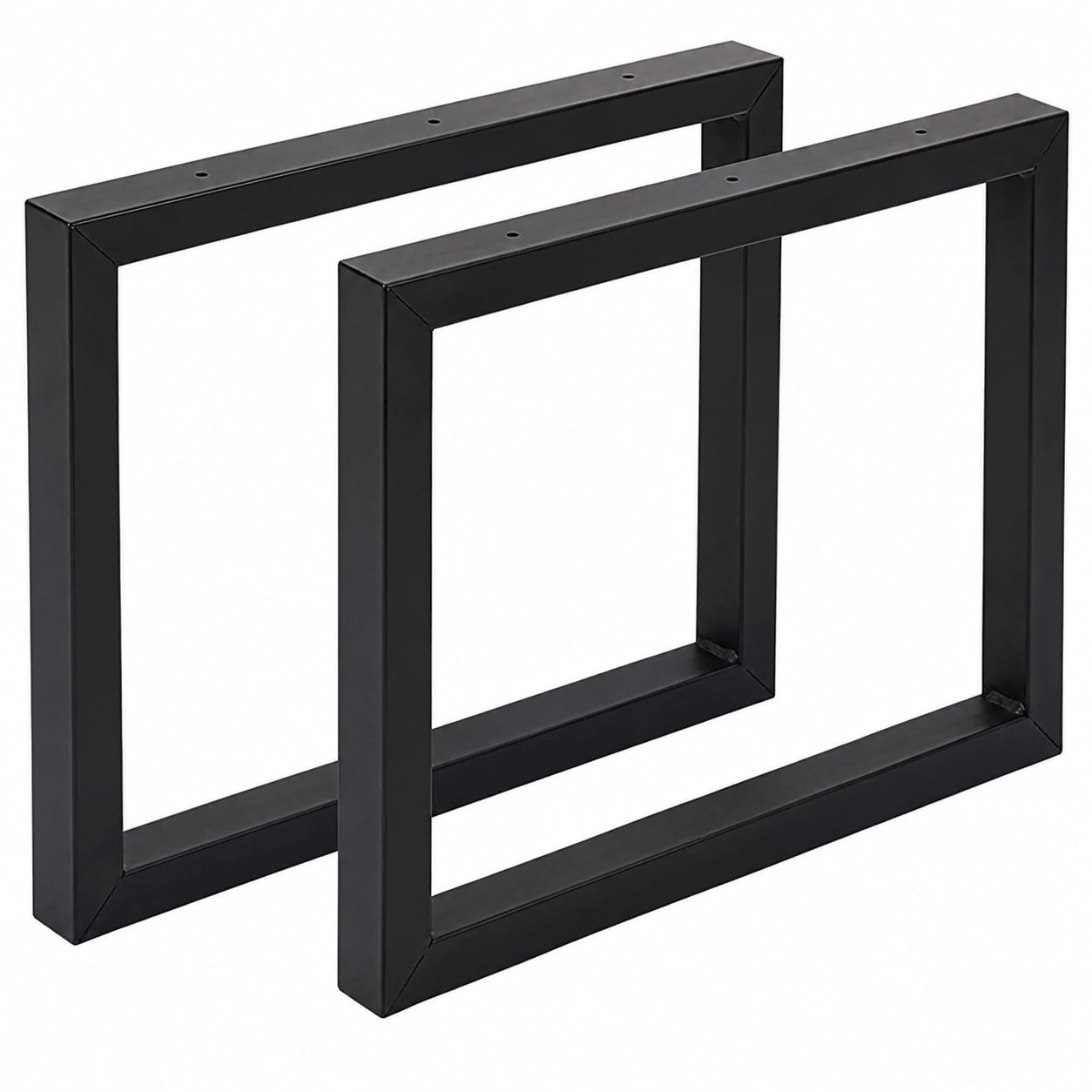 Robuste Metall-Tischbeine in Schwarz für Bänke und Couchtische – 2er Set, 35 x 50 cm