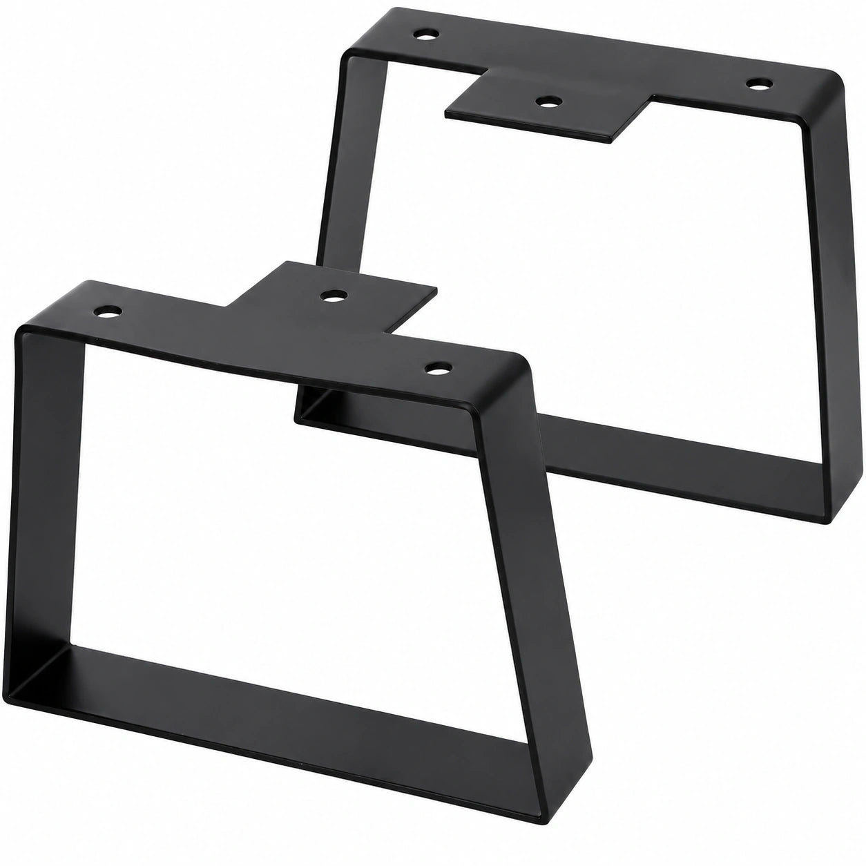 2er-Set Trapez-Möbelfüße aus Metall, 20,3 cm, Schwarz für Tische und Sideboards