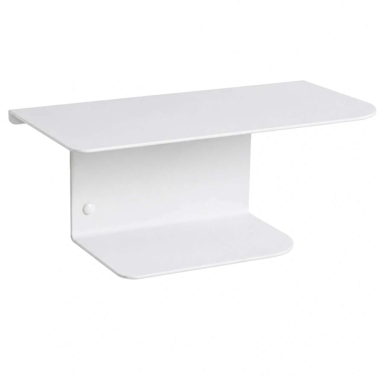 MILUKA Hängende Nachttische Weiß Metall - 2er Set, Multifunktionale Wandregale 40x20cm für Schlaf- und Kinderzimmer