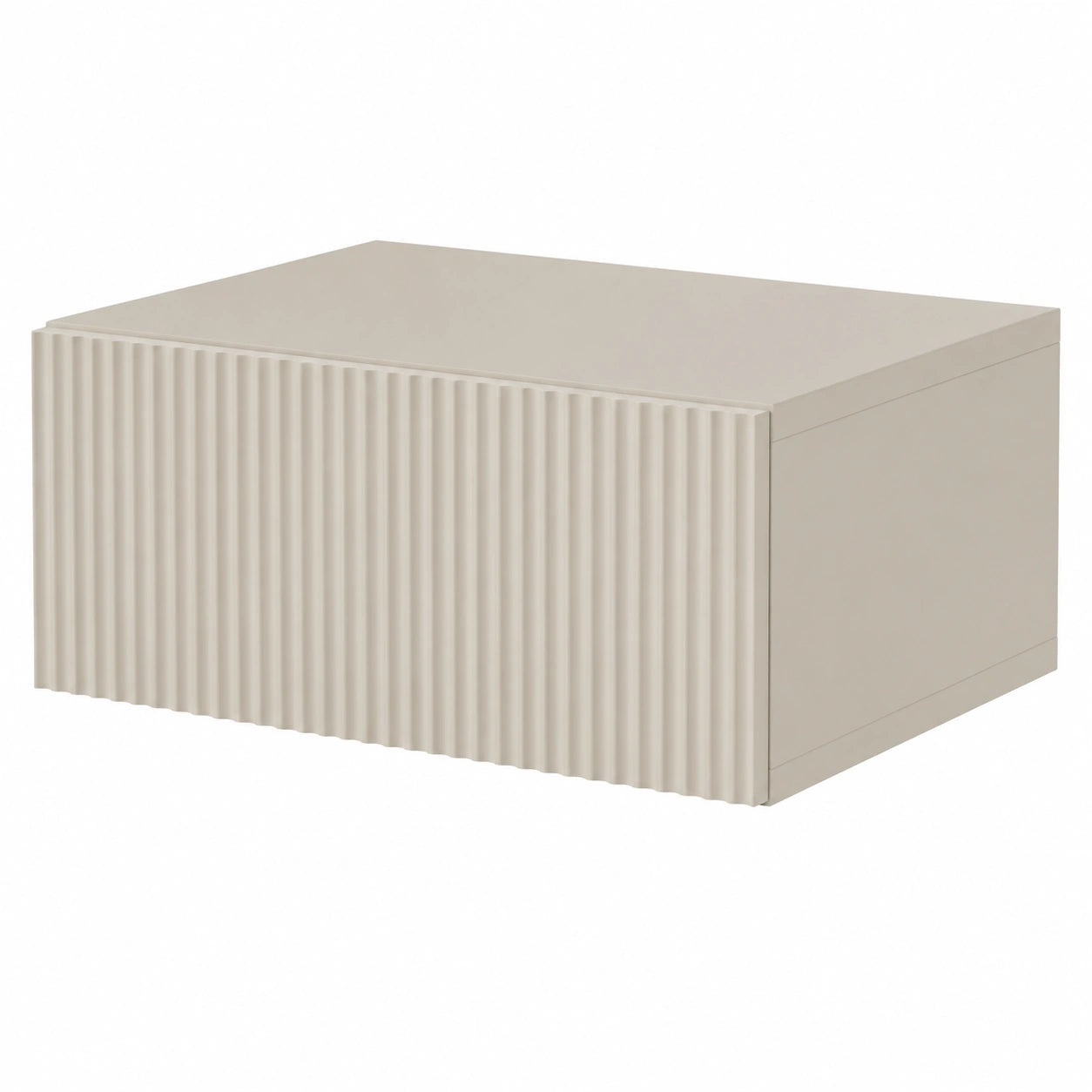 Selsey Wand-Nachttisch Veldio, 17x50x35,6 cm, Graubeige