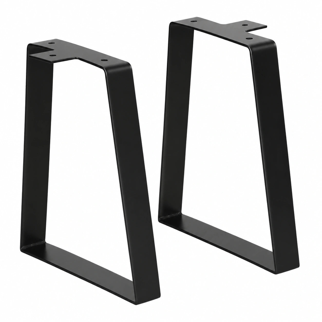 Industrielle Metall-Tischbeine Schwarz 36 cm, Trapezform, Robuste Eisengestaltung für DIY-Möbelprojekte