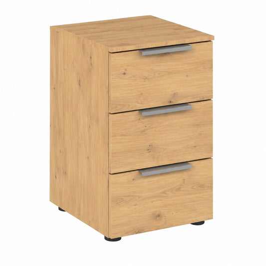 Rauch Möbel Kommode mit Softclose, 3 Schubladen, Eiche Artisan, 40 cm Breite, für Schlafzimmer & mehr