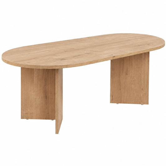 Moderner Couchtisch in Saphir-Eiche, 120 x 40 x 60 cm, melaminbeschichtetes Holz, 18 mm