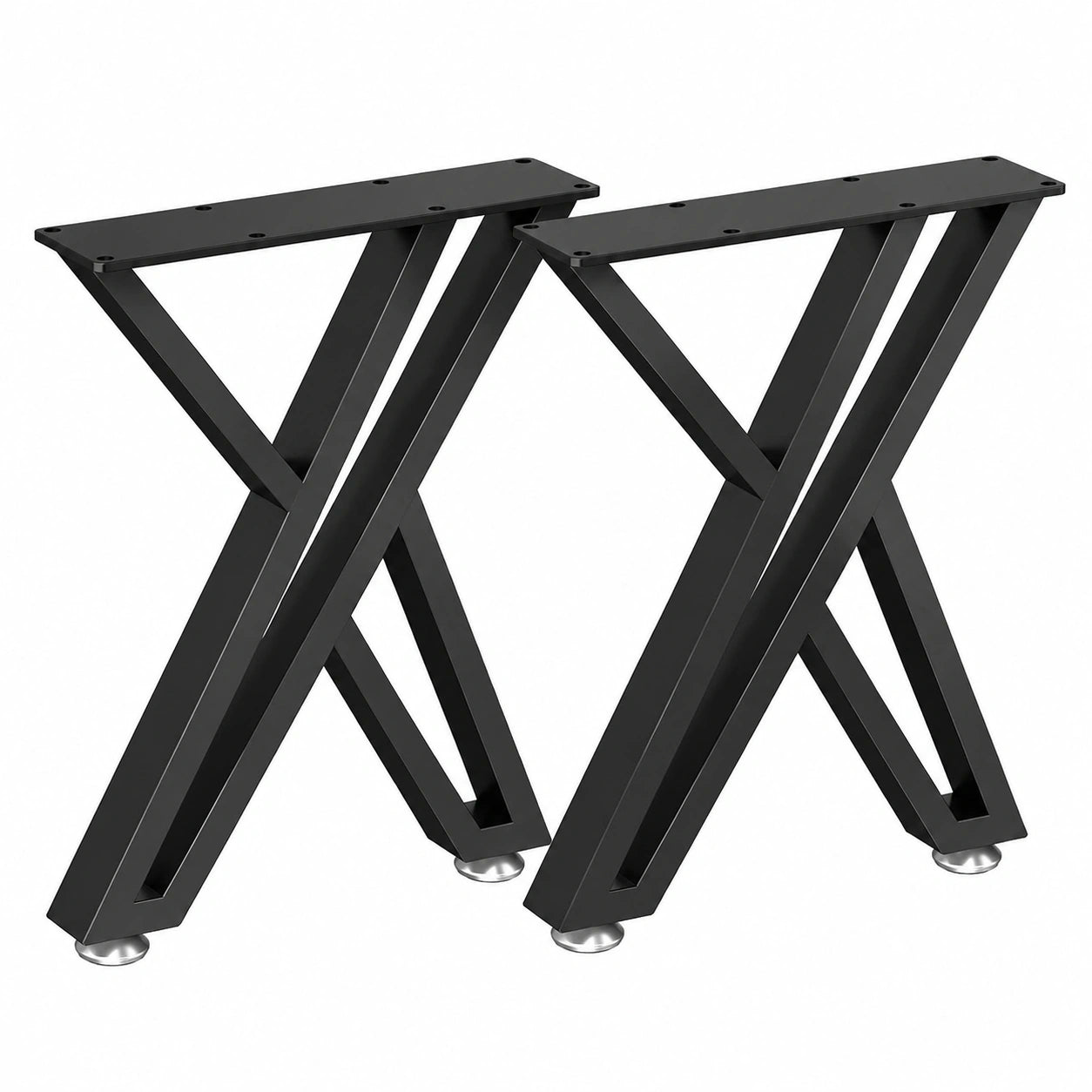 Metall-Tischbeine Y-Form für DIY Möbel, 2er Set, Hochbelastbar, Schwarz, 30x40 cm
